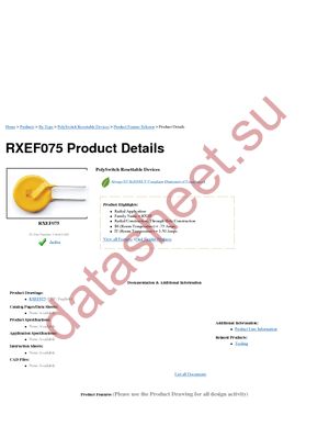 RXEF075 datasheet  